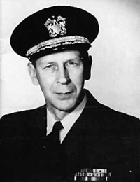 Frank Lucius Pinney (1913-1999). From "USS Topeka, Imperium Neptuni Regis, Crossing The Equator, 30 July 1960," USS Topeka CLG 8 Association.