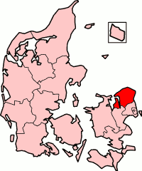Frederiksborg County, Denmark Location
