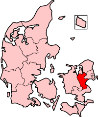 Roskilde County, Denmark Location